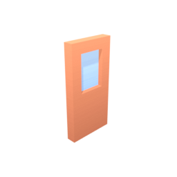 Door Brown Window